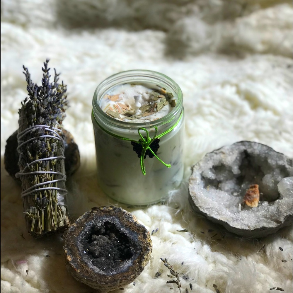 Homemade organic soy candle SOLD